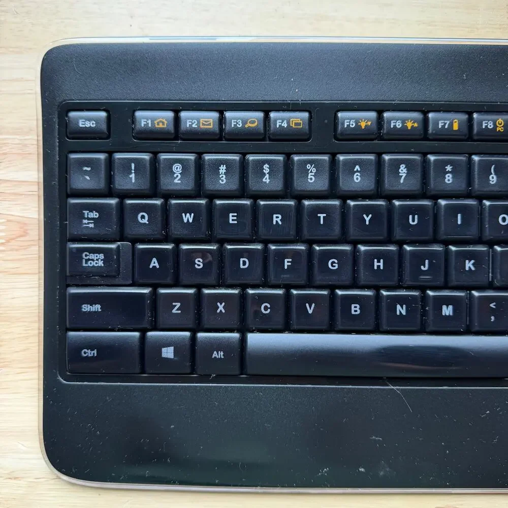 Logitech K800 Wireless Bluetooth Rechargable Keyboard w/ Unifying Receiver Black